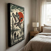 Maxcorners Moose Hunting Floral Mountain Wilderness Personalized Canvas Wall Art
