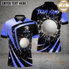 Maxcorners Golf Metallic Break Glass Personalized Name, Team Name 3D Shirt (6 Colors)
