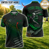 Maxcorners Disc Golf Basket & Skull Graphic with Dynamic Disc Golf Motion Design Multicolor Customized Name, Team Name 3D Shirts