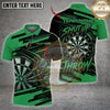 Maxcorners Darts & “Shut Up & Throw” Dartboard Racing Stripe Graphic Multicolor Customized Name, Team Name 3D Shirts