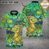 Maxcorners Golf Graffiti Cute Dinosaur Personalized Name, Team Name 3D Shirt (4 Colors)