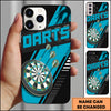 Maxcorners Purple Sport Darts Board Graphic Personalized Name 3D Phone Case
