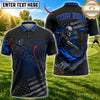 Maxcorners Disc Golf Basket & Skull Graphic with Dynamic Disc Golf Motion Design Multicolor Customized Name, Team Name 3D Shirts