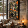 Maxcorners Duck Hunting Mallard Geometric Camo Personalized Canvas Wall Art