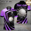 Maxcorners Golf Metallic Break Glass Personalized Name, Team Name 3D Shirt (6 Colors)