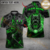 Maxcorners Golf Pitbull Flame Chain Personalized Name, Team Name 3D Shirt (4 Colors)