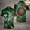 Maxcorners Darts Day of the Dead Gentleman Ornate Dartboard Multiple Options Personalized Name, Team Name 3D Shirt
