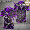 Maxcorners Darts Furious Bull Mascot Muscular Frame Target Board Scratch Graphic Multicolor Customized Name, Team Name 3D Shirts