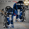 Maxcorners Savage Strike Disc Golf Polo Shirt Personalized Name, Team Name 3D Shirt (4 Colors)