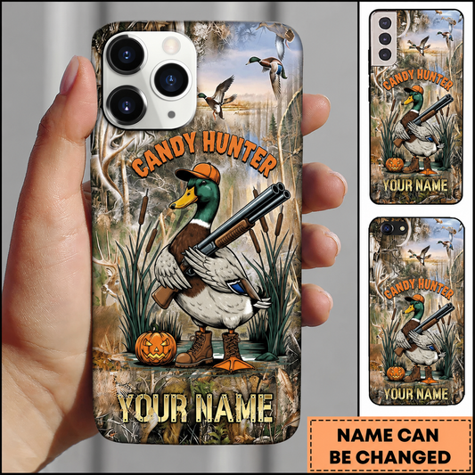 Maxcorners Hunting Duck Candy Hunter Halloween Customized Name Phone Case