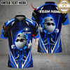 Maxcorners Golf Flaming Ball Cool Style Personalized Name, Team Name 3D Shirt (4 Colors)