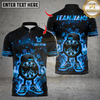 Maxcorners Flaming Cool Cartoon Dart Design Multicolor Customized Name, Team Name 3D Shirt