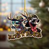 Maxcorners Personalized Funny Bucks Ornament Cool Gift for Hunters & Outdoorsmen LM0110