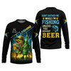 Maxcorners Don't Bother Me While I'm Fishing Unless You Brought Beer Funny Fishing Shirt, SPF Shirt, Fishing Shirts For Men
