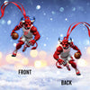 Maxcorners Custom Name Basketball Bulls Team Ornament, Basketball Team Christmas Gift 2D Flat LM2211