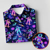 Maxcorners Neon Astronaut Skateboarding Galaxy Polo Shirt, Women’s Golf Polo, Golf Shirts For Women, Printed Golf Shirt LM1507