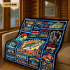 Maxcorners Big Fish Catch And Release Custom Name Blanket, Gift For Fishing Lover, Presents For Fishermen LM0201
