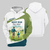 Maxcorners Custom Best Dad By Par Golf Polo Shirt, Father And Son Shirt, Gift For Golfers