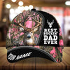 Maxcorners Best Buckin' Dad Ever Deer Hunting Camo Pattern 3D Multicolor Personalized Cap