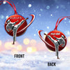 Maxcorners Custom Name Karate Ornament, Christmas Gift for Karate Lover 2D Flat LM2111