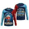 Maxcorners A Bad Day Fishing Is Better Than A Good Day At Work Fishing UPF Shirts, Funny Fishing Shirt
