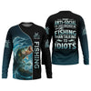 Maxcorners I'd Rather Be Fishing SPF Shirt, Funny Fishing Shirt, Long Sleeve Fishing Shirts, Gift For Fisherman