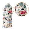 Maxcorners Tropical Border Collie Beach Hawaiian Golf Polo Shirt, Ladies Golf Shirt, Womens Golf Tops LM1507