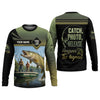 Maxcorners CPR Fishing, SPF Long Sleeve Shirts, Men Button Down Shirt, Best Fishing Gifts, Musky Fishing