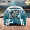 Maxcorners Fishing Catfish Honeycomb Splash Personalized Name 3D Cap (12 Fish Species)