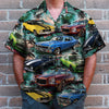 Maxcorners Personalized Muscle Car Hawaiian Shirt, Tropical Hawaii Beach Custom Photo Car Aloha Shirts (Up to 5 photos)