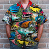 Maxcorners Personalized Classic Car Ugly Hawaiian Shirt, Tropical Pattern Custom Photo Car Aloha Shirts (Up to 5 photos)
