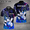 Maxcorners Bowling Thunder And Fire Pro Multicolor Option Customized Name 3D Shirt