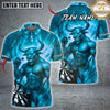 Maxcorners Darts Muscular Minotaur Energy Design Multiple Options Personalized Name, Team Name 3D Shirt