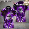Maxcorners Golf Flaming Ball Cool Style Personalized Name, Team Name 3D Shirt (4 Colors)