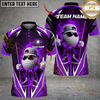 Maxcorners Golf Flaming Ball Cool Style Personalized Name, Team Name 3D Shirt (4 Colors)