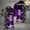 Maxcorners Savage Strike Disc Golf Polo Shirt Personalized Name, Team Name 3D Shirt (4 Colors)