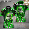 Maxcorners Golf Flaming Ball Cool Style Personalized Name, Team Name 3D Shirt (4 Colors)
