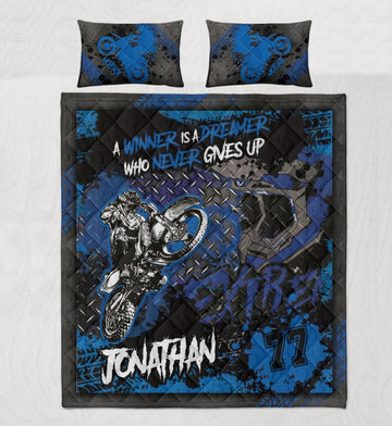 Maxcorners Motocross 21 Personalized Bedding Set