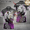 Maxcorners Darts Fierce Wolf Dartboard Multicolor Customized Name, Team Name 3D Shirts