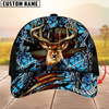 Maxcorners Premium Florapunk S21 Deer Hunting Trucker Camouflage Pattern Multicolor Personalized Name 3D Cap