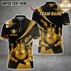 Maxcorners Bowling Golden Crown Multioptions Personalized Name, Team Name Unisex 3D Shirts