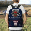 Maxcorners Motocross 5 Personalized Name And Number Backpack