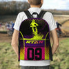Maxcorners Motocross 7 Personalized Name And Number Backpack