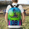 Maxcorners Motocross 9 Personalized Name And Number Backpack