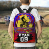 Maxcorners Motocross 13 Personalized Name And Number Backpack