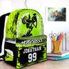 Maxcorners Motocross 20 Personalized Name And Number Backpack