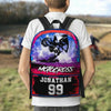 Maxcorners Motocross 21 Personalized Name And Number Backpack