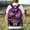 Maxcorners Motocross 22 Personalized Name And Number Backpack