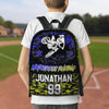 Maxcorners Motocross 46 Personalized Name And Number Backpack