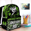 Maxcorners Motocross 44 Personalized Name And Number Backpack